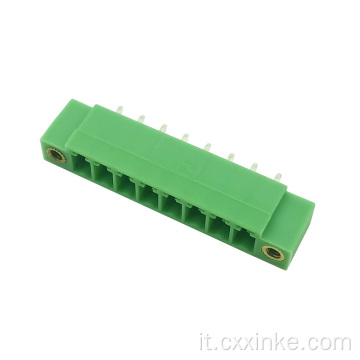 3,81 mm pitch con morsetto pcb plug-in auricolo per pin dritta.